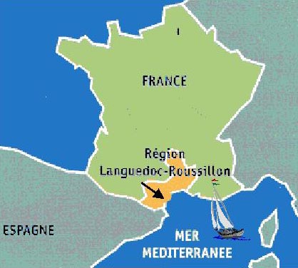 Karte Languedoc